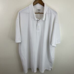 The Foundry Polo Shirt Mens 4XL White Short Sleeve Cotton Blend